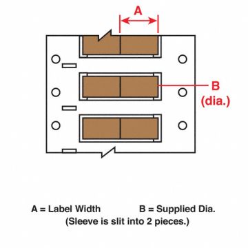 Wire Marking Sleeves 0.75In W 0.182In L