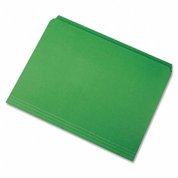 Folder Letter Straight Cut Green PK100