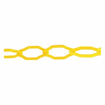 Plastic Chain 2In x 50 ft Yellow