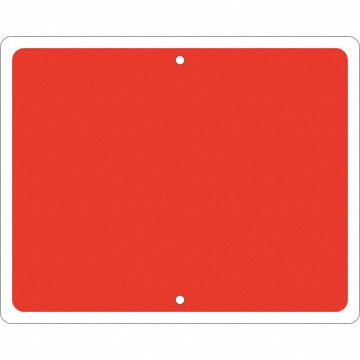 Railroad Sign 12 in x 15 in Red No Text