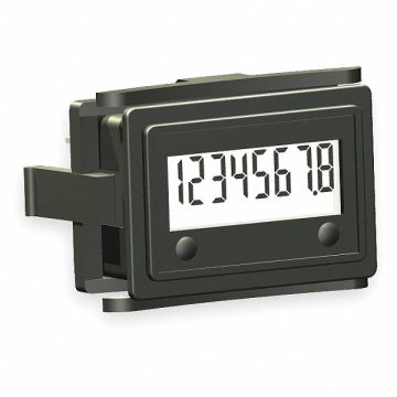 LCD Hour Meter 1.60 in Flange Mini Flush