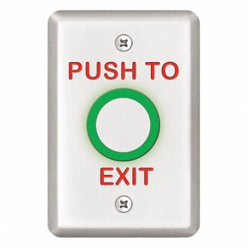 Exit Push Button 2-7/8 in W