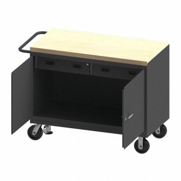 Mobile Cabinet Bench Maple 48 W 24 D