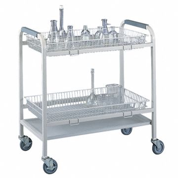Laboratory Glassware Cart 2 Baskets