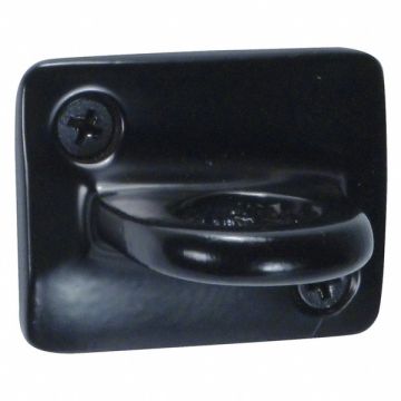 Wall Plate 2 Ropes Smooth Black