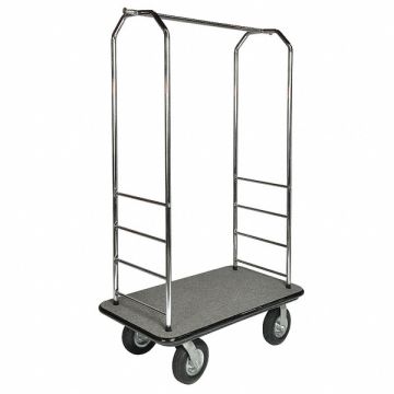 Bellman Cart Stnlss Steel Gray Carpet