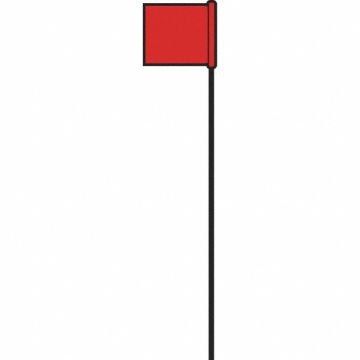 Marking Flag Red Solid Pattern PK25