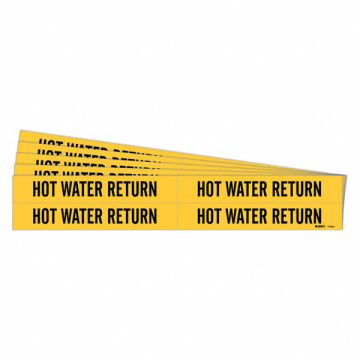 Pipe Marker HOT Water Return PK5