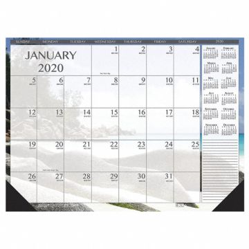 Monthly Calendar 22 x 17 Sheet Various