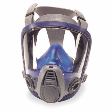 Full Face Respirator M Blue Gray
