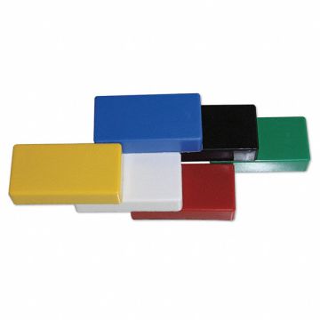 Ceramic Magnets Rectangle Assorted PK6