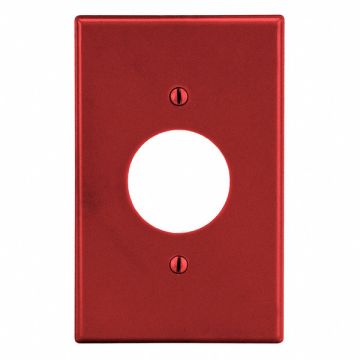 Single Receptacle Wall Plate Red