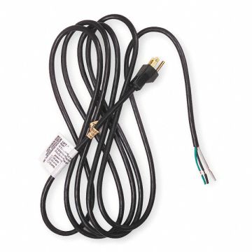 Power Cord 5-15P SJT 12 ft Blk 10A 18/3