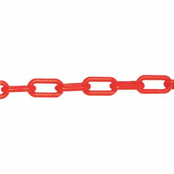 Plastic Chain 2 in x 500 ft L Orange