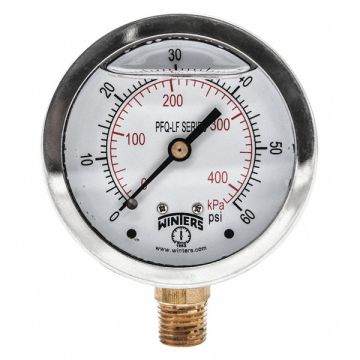 J1382 Gauge Pressure 0 to 60 psi 2-1/2 in