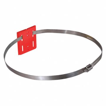 Wall Mount Plate 12 L Polycarbonate Red