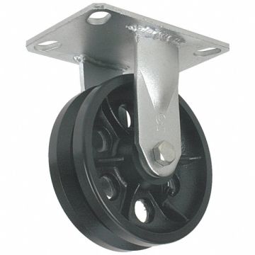 V-Groove Track-Wheel Plate Caster Rigid