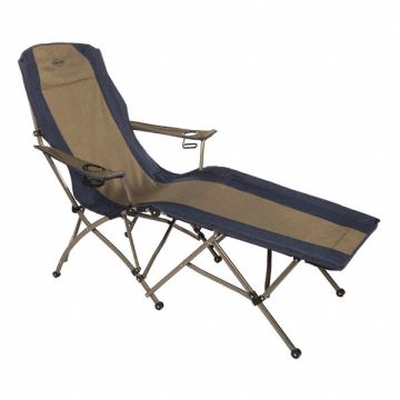 Folding Lounge Chair Blue/Gray 45-1/2inH
