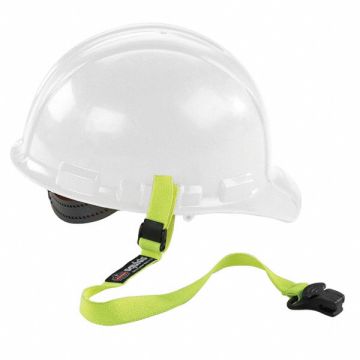 Hard Hat Lanyard with Clamp Elastic Lime