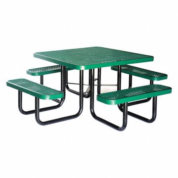 E0148 Picnic Table 80 W x80 D Green
