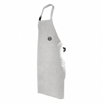 Welding Apron Leather Pearl Gray 42 L