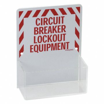 Lockout Board Unfilled Red/White
