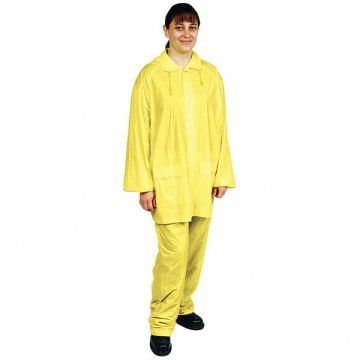 D2281 Rain Suit w/Jacket/Pant Unrated Yellow S