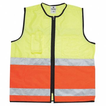 Safety Vest Hi Vis Green EMS M/L