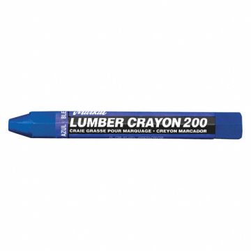 Lumber Crayon Blue 1/2 Size PK12