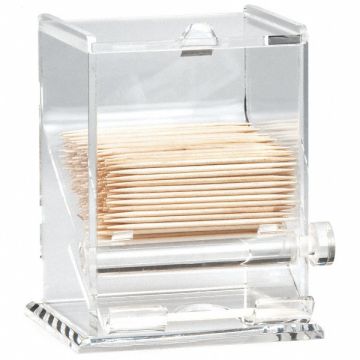 Toothpick Dispenser 3 3/4 in D Clear