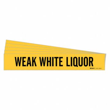 Pipe Marker Black Weak White Liquor PK5