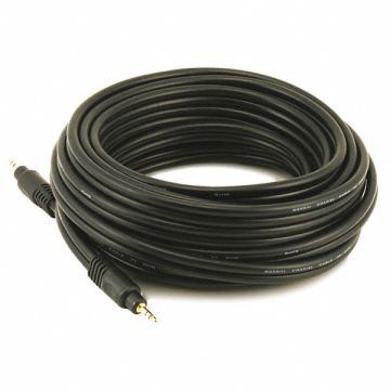 A/V Cable 3.5mm M/M cable Black 25ft