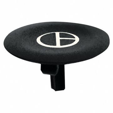 Marked Push Button Cap Black 22mm