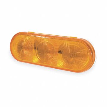 Stop/Turn/Tail Light Oval Yellow 6-1/2 L