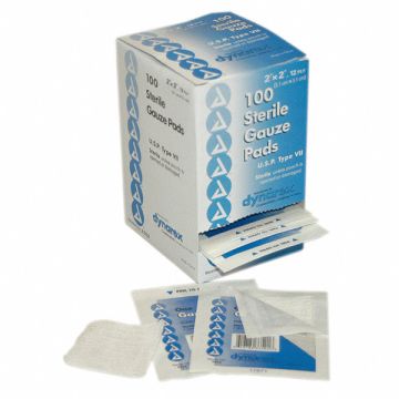 Gauze Pad Sterile White No Gauze PK100