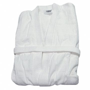 Bathrobe Belted Cotton White PK12