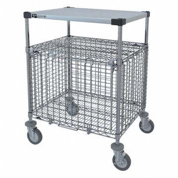 Wire Security Cart SS 39H 24W x 30L