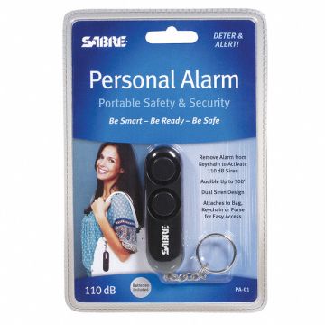 Personal Protection Alarm 110dB Black