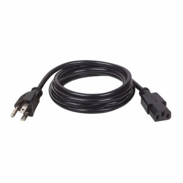 Power Cord 5-15P to C13 10A 18AWG 10ft