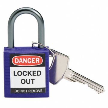 Lockout Padlock KD Purple 1-2/5 H PK6