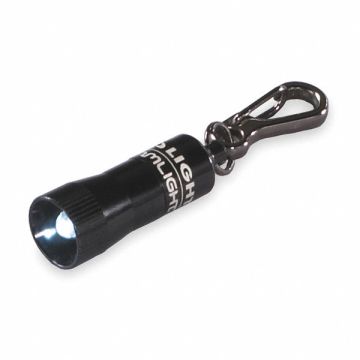 Keychain Flashlight Aluminum Black 10lm