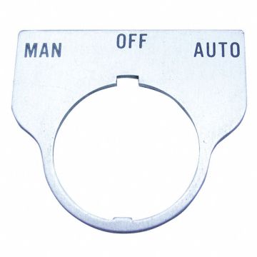 Standard Legend Plate Manual/Off/Auto