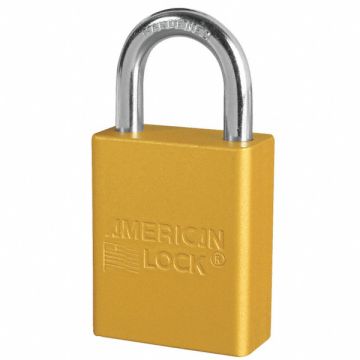 D5336 Lockout Padlock KA Yellow 1-7/8 H PK12
