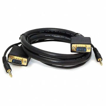 CPU Cord SVGA/3.5mm Stereo M to M 3ft