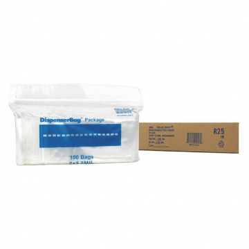 Clear Reclosable Bags 2 mil 2 x5 PK1000
