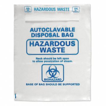 Autoclavable Biohazard Bags 33 H PK200