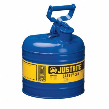 Type I Safety Can 2 gal Blue 13-3/4In H