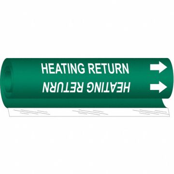 Pipe Marker Heating Return 26in H 12in W
