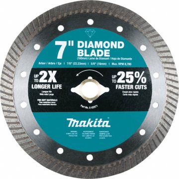 Diamond Blade 7 dia. 8700 RPM Max Speed