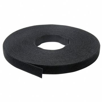 Hook-and-Loop Cable Tie Roll 75 ft Black